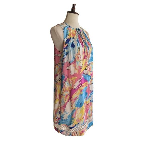 Charles Henry Sleeveless Pleated Printed Shift Dress Size S A31 MSRP $99 - Picture 7 of 12